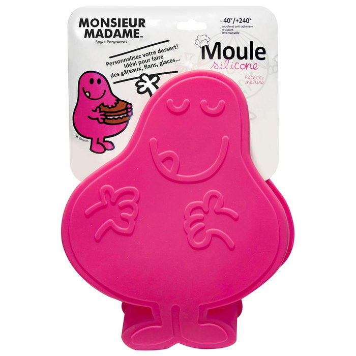 Monsieur Madame Moule en silicone 22,5x27 cm assorti