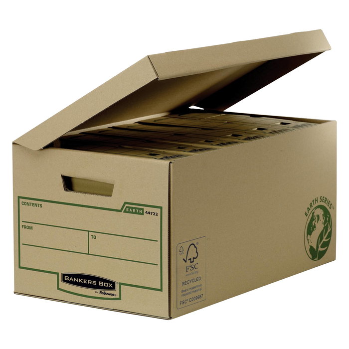 Fellowes Earth Flip Top Box Maxi, Lot de 10