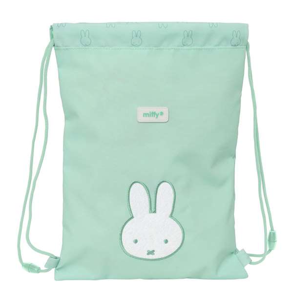 Safta Sac à dos plat junior imperméable Miffy "Menthe" 26x34x1 cm - Recommandé à partir de 3 ans