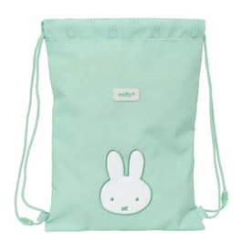 Safta Sac à dos plat junior imperméable Miffy "Menthe" 26x34x1 cm - Recommandé à partir de 3 ans
