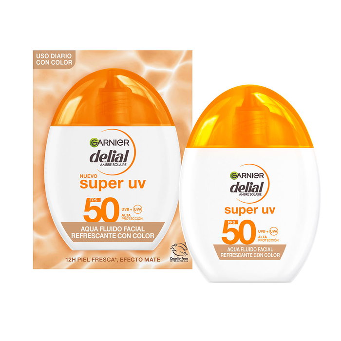 Garnier DELIAL SUPER UV Fluide rafraîchissant teinté pour le visage SPF50 40 ml