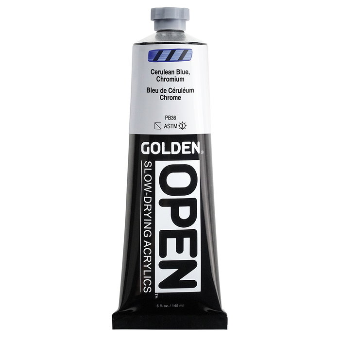 Golden Azul Ceruleo Cromo Acrylique OPEN 148 ml Golden Azul Ceruleo Cromo Acrylique OPEN 148 ml