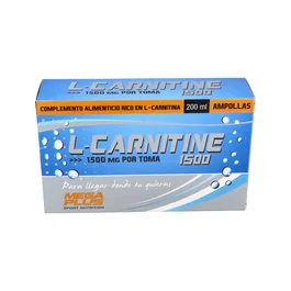 MEGA PLUS L-Carnitine 1500 mg 20 ampoules, complément alimentaire brûle-graisse
