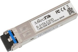 MikroTik S-31DLC20D Émetteur-récepteur SFP 1.25G 1310nm Dual LC 20km SM DDMI