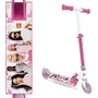 Mondo Trottinette Pliable 2 Roues Barbie pour Enfants - Guidon Réglable, Roues PVC 12 cm, Roulements ABEC-5, Portée 50 kg, Aluminium