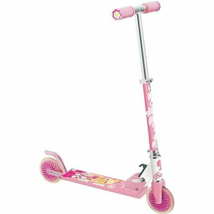 Mondo Trottinette 2 roues pliable Barbie rose / blanc Mondo Trottinette 2 roues pliable Barbie rose / blanc