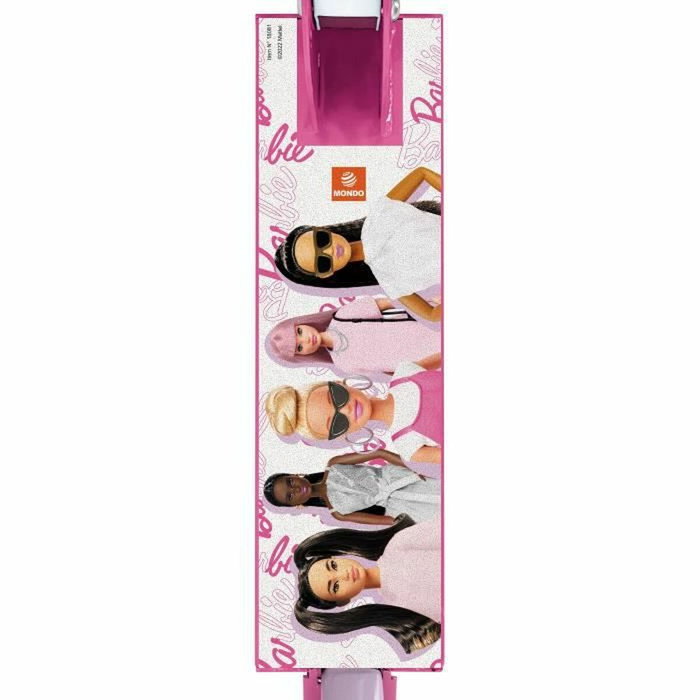 Mondo Trottinette 2 roues pliable Barbie rose / blanc Mondo Trottinette 2 roues pliable Barbie rose / blanc