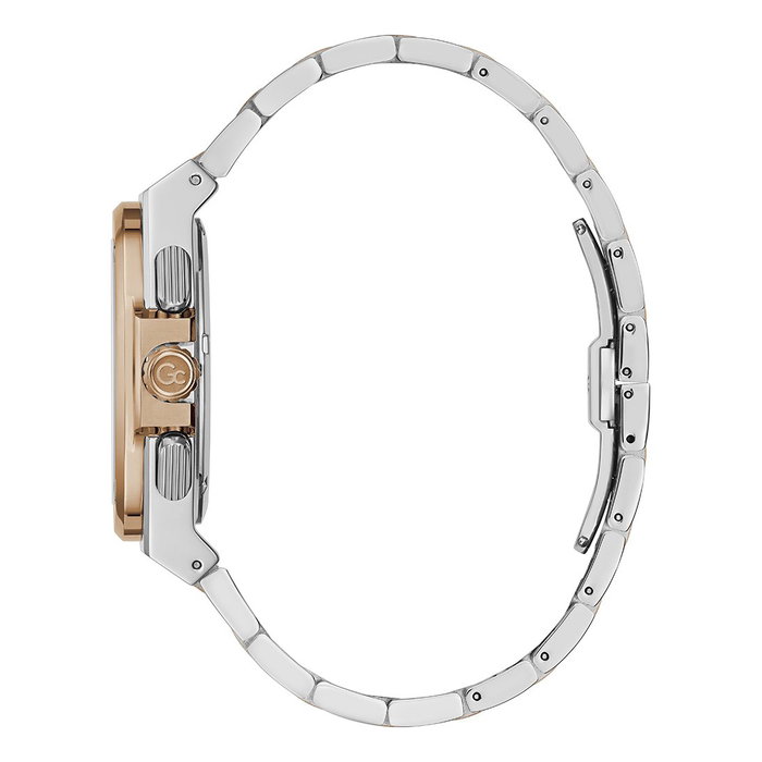 GC Y99002G7MF - Montre Homme 44mm Acier Gris et Cadran Bleu