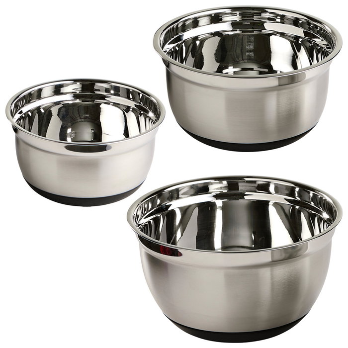 Day Set de 3 bols à mélanger en acier inoxydable Day Set de 3 bols à mélanger en acier inoxydable