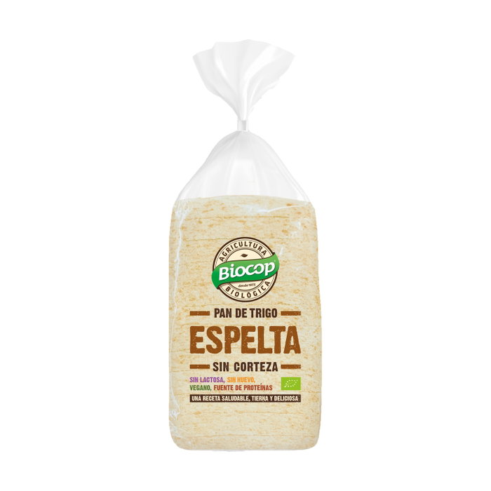 Biocop Pain de mie blé et espelta sans croûte 300g Biocop Pain de mie blé et espelta sans croûte 300g
