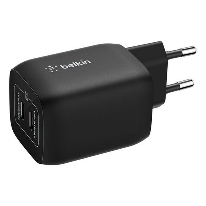 Belkin Chargeur secteur double port USB-C 65 W pour Nintendo Switch 2 - Noir
