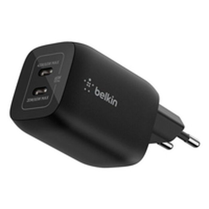 Belkin Chargeur secteur double port USB-C 65 W pour Nintendo Switch 2 - Noir