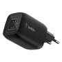 Belkin Chargeur secteur double port USB-C 65 W pour Nintendo Switch 2 - Noir
