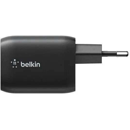 Belkin Chargeur Secteur Double Port USB-C 65 W pour Nintendo Switch 2 - Recharge Rapide Compacte - Noir
