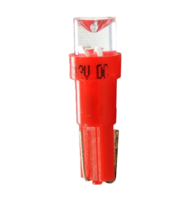 M-Tech Ampoule LED Rouge 12V T5/W1.2W/W2W/W2.3W