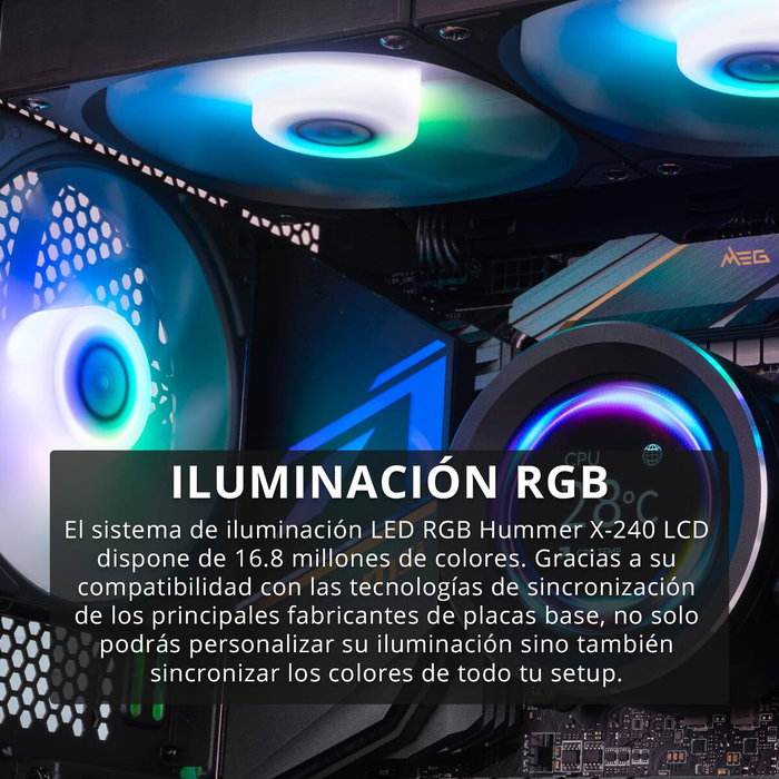 Kit de refroidissement liquide Nox Hummer X-240 Kit de refroidissement liquide Nox Hummer X-240