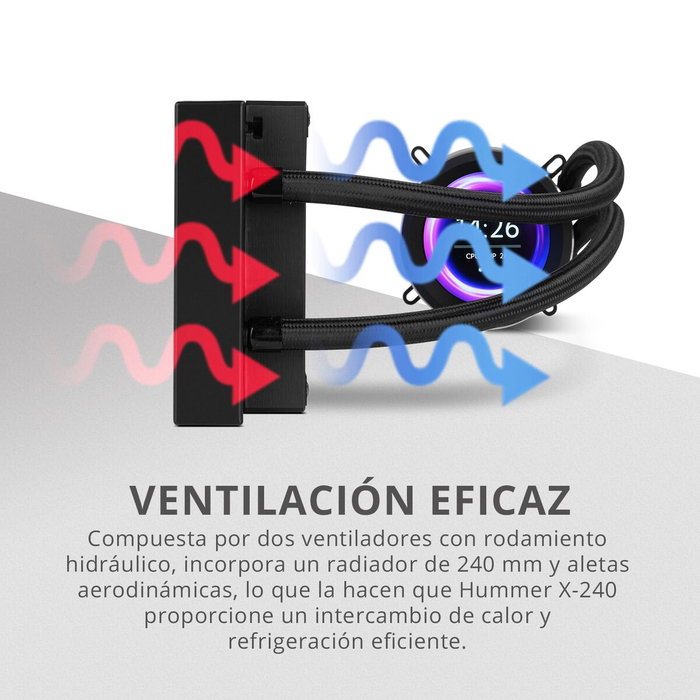 Kit de refroidissement liquide Nox Hummer X-240 Kit de refroidissement liquide Nox Hummer X-240
