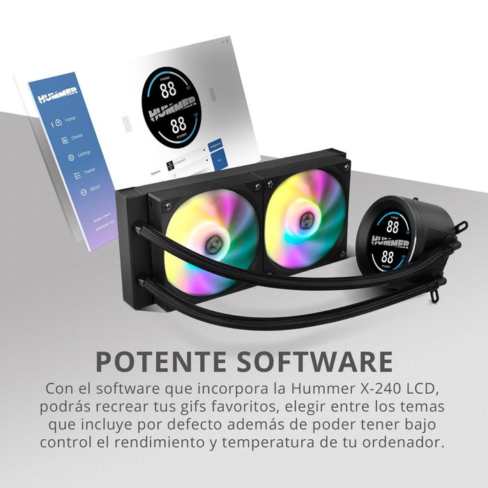 Kit de refroidissement liquide Nox Hummer X-240 Kit de refroidissement liquide Nox Hummer X-240