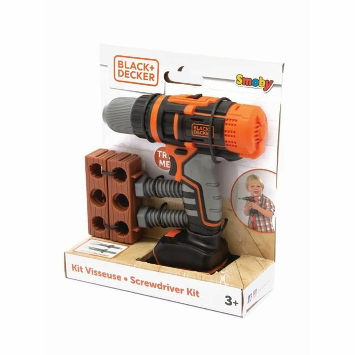 Smoby Black+Decker Perceuse Visseuse Mécanique Smoby Black+Decker Perceuse Visseuse Mécanique