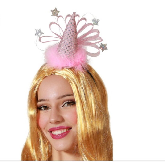 BigBuy Carnival Serre-tête Rose Fantaisie