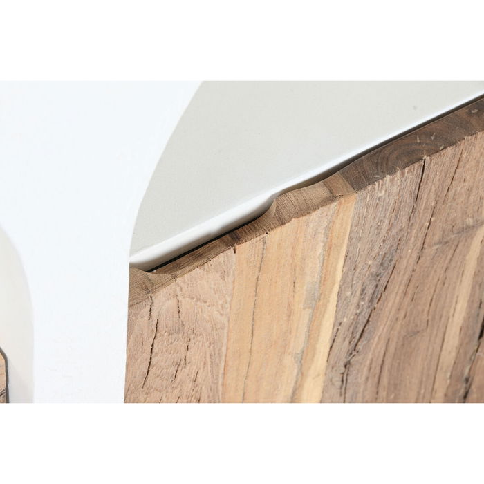 Buffet Home ESPRIT Blanc Naturel Bois Recyclé Bois de manguier 161 x 40 x 82 cm