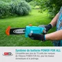 Gardena TCS 20/18V P4A - Élagueuse sur perche à batterie Li-ion 18V avec manche télescopique 4m - Guide chaîne 20 cm - Batterie et chargeur inclus