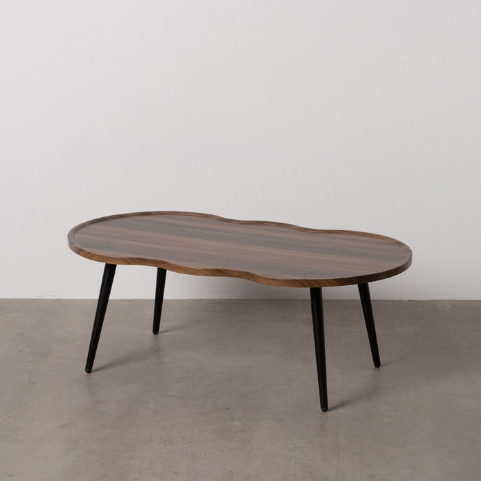 BigBuy Home Table Basse Marron Noir Fer Bois MDF BigBuy Home Table Basse Marron Noir Fer Bois MDF