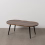 BigBuy Home Table Basse Marron Noir Fer Bois MDF