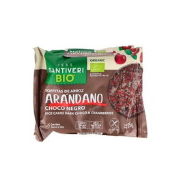 SANTIVERI Galettes de riz aux myrtilles et chocolat noir 3x35g