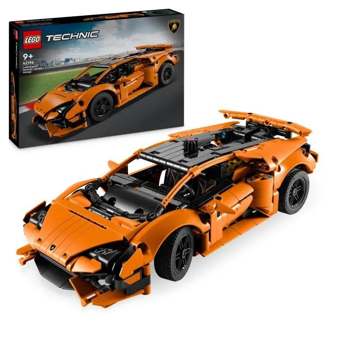 LEGO Technic 42196 Lamborghini Huracán Tecnica Voiture de Sport Orange Jouet pour Enfant 9 Ans et Plus 806 Pièces LEGO Technic 42196 Lamborghini Huracán Tecnica Voiture de Sport Orange Jouet pour Enfant 9 Ans et Plus 806 Pièces