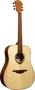 LAG Guitare Acoustique Dreadnought Tramontane 70 Natural - Table Engelmann Massif, Caoba