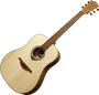 LAG Guitare Acoustique Dreadnought Tramontane 70 Natural - Table Engelmann Massif, Caoba