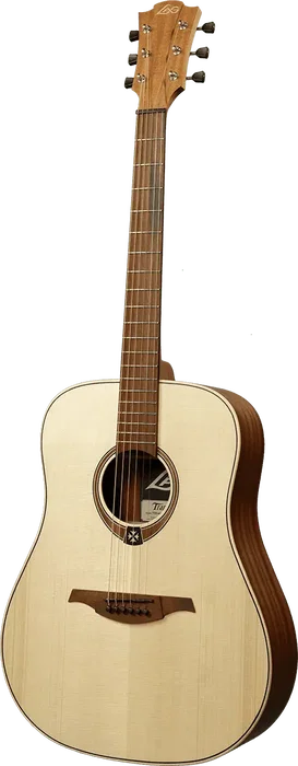 LAG Guitare Acoustique Dreadnought Tramontane 70 Natural - Table Engelmann Massif, Caoba