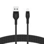 Belkin Flex Lightning/USB-A 2m, noir