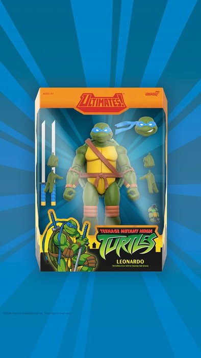 Super7 Teenage Mutant Ninja Turtles figurine Ultimates Wave 12 Leonardo 18 cm