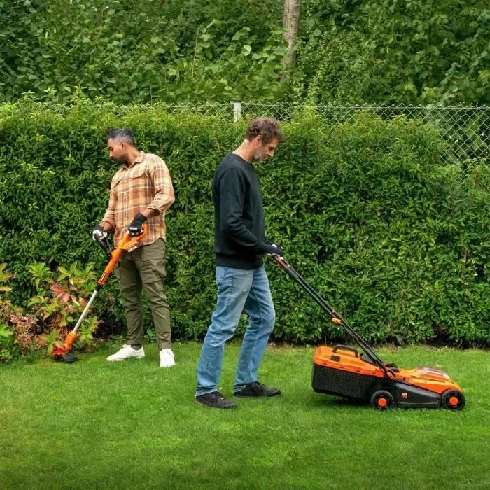 Dual Power Kit de jardin DUAL POWER POWDPGBOX25A - Tondeuse sans fil 20V 33cm, coupe-bordures, taille-haies - 2 batteries 20V 3Ah et chargeur