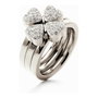 Folli Follie Bague en Acier Inoxydable Argentée Taille 52