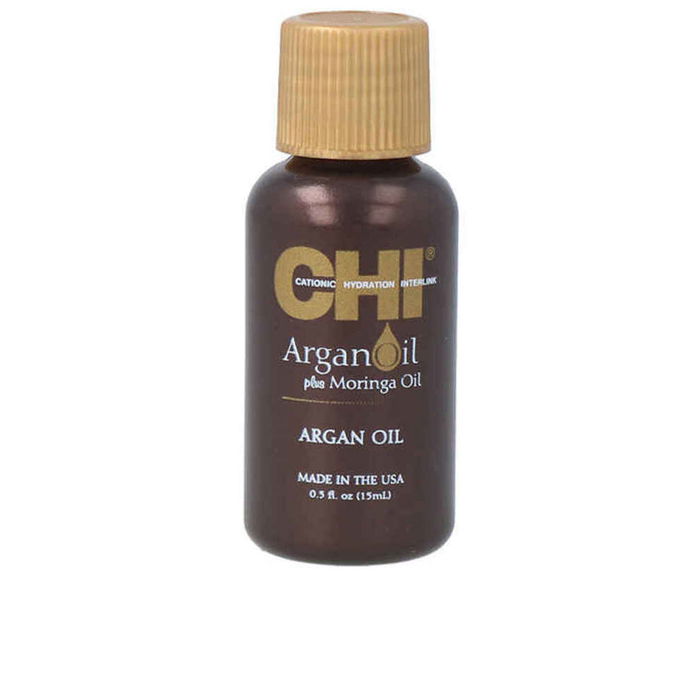 Farouk CHI Argan Oil Huile pour cheveux abîmés 15 ml - Revitalise, hydrate, apporte brillance et protection