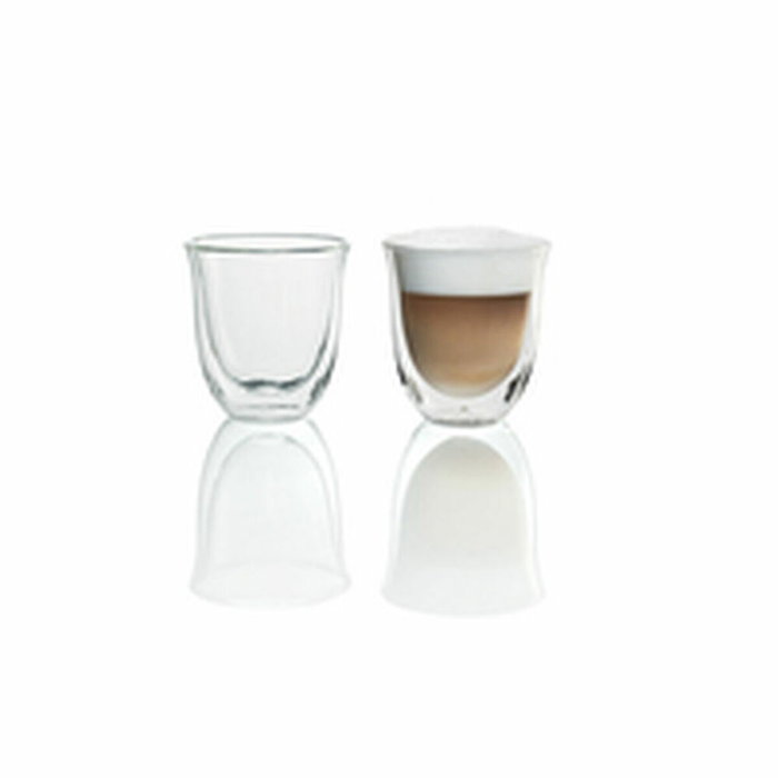 De'Longhi Lot de 2 tasses cappuccino à double paroi 19 cl De'Longhi Lot de 2 tasses cappuccino à double paroi 19 cl