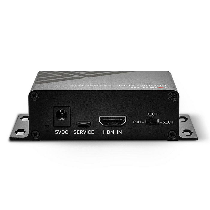 Lindy Extracteur Audio HDMI 4K@60Hz HDR 18Gbps - Extraction Audio Numérique/Analogique et Pass-Through Vidéo 4K UHD