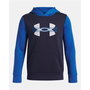 Sweat-shirt à capuche fille Under Armour Rival Flc Cblck Grphc Hd Bleu XS