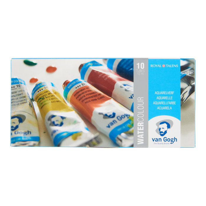 Van Gogh Set d'aquarelles avec 10 couleurs en tubes de 10 ml Van Gogh Set d'aquarelles avec 10 couleurs en tubes de 10 ml
