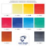 Van Gogh Set d'aquarelles avec 10 couleurs en tubes de 10 ml