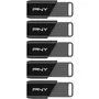 PNY Attaché X - Pack de 5 Clés USB 3.2 - 32 Go - Vitesse de lecture jusqu'à 130 Mo/s - Stockage portable