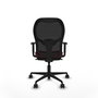Piqueras y Crespo Chaise de Bureau Jorquera Granat et Noir