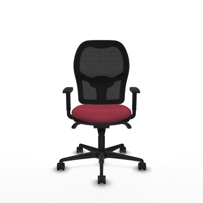 Piqueras y Crespo Chaise de Bureau Jorquera Granat et Noir Piqueras y Crespo Chaise de Bureau Jorquera Granat et Noir