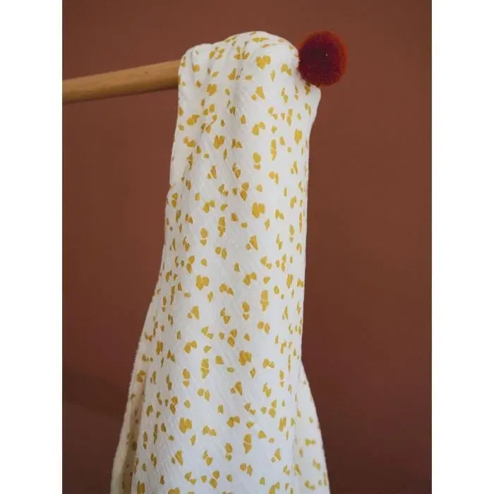 DOMIVA Sortie de bain capuche intégrée Honey Moon - Coton ultra-doux et absorbant - Capuche - Enfant