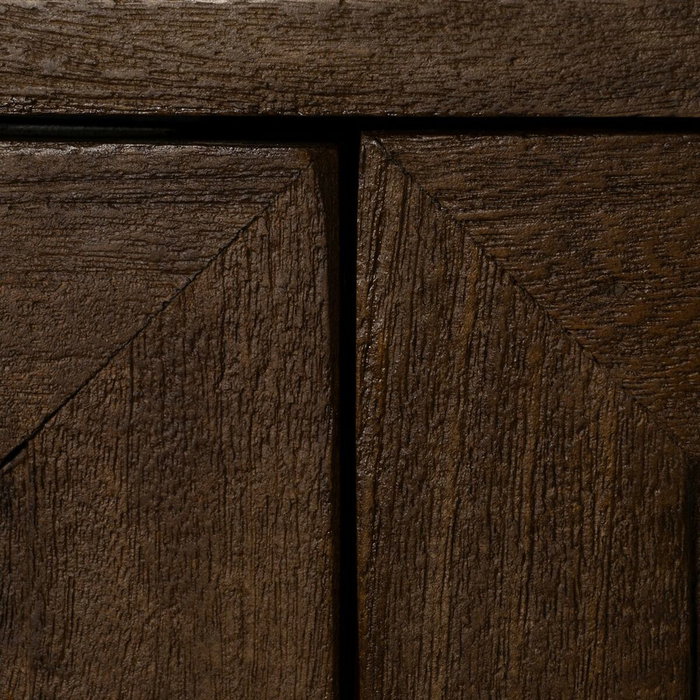 Buffet Marron Verre Bois de manguier 180 x 35 x 87 cm