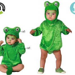 Déguisement Grenouille avec de Grands Yeux pour Bébé Unisex 12-24 Mois - Vert - Polyester