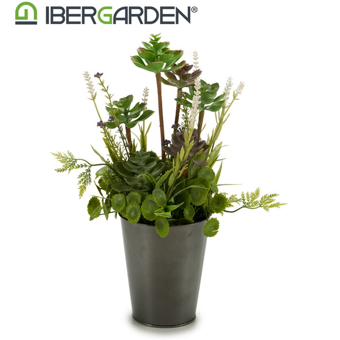 Ibergarden Macette Haute Plante Modèles Variés 20x41x20cm Vert/Gris Lot Aléatoire (Set de 6)